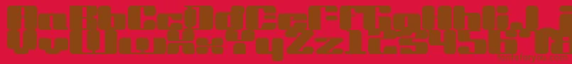 More about Drvinyl Font Drvinyl Font – Brown Fonts on Red Background