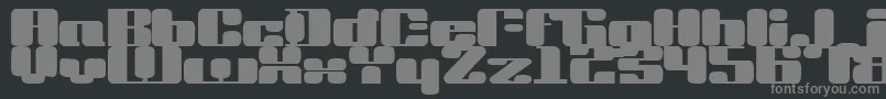 Drvinyl Font – Gray Fonts on Black Background