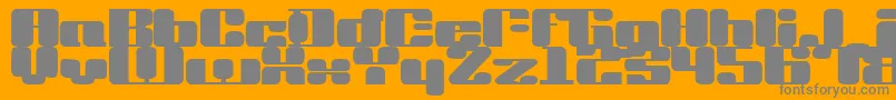 Drvinyl Font – Gray Fonts on Orange Background