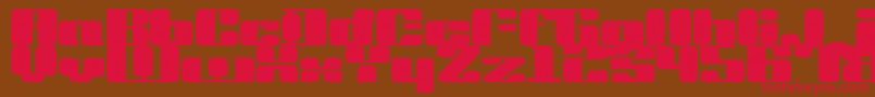 Drvinyl Font – Red Fonts on Brown Background