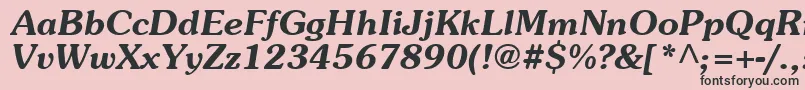 AgpresquireBoldOblique Font – Black Fonts on Pink Background