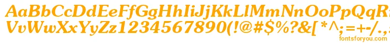 Шрифт AgpresquireBoldOblique – оранжевые шрифты