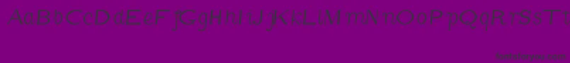 CmFunnyItalic Font – Black Fonts on Purple Background