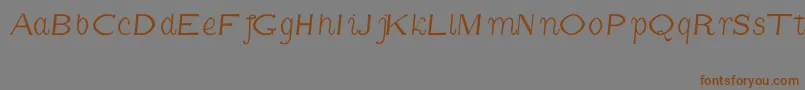 fuente CmFunnyItalic – Fuentes Marrones Sobre Fondo Gris