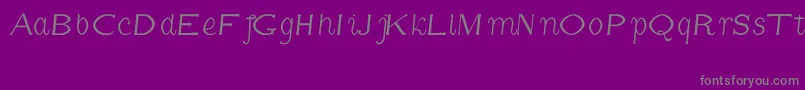 CmFunnyItalic Font – Gray Fonts on Purple Background