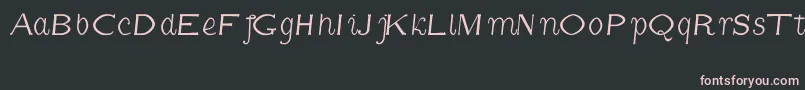 CmFunnyItalic Font – Pink Fonts on Black Background