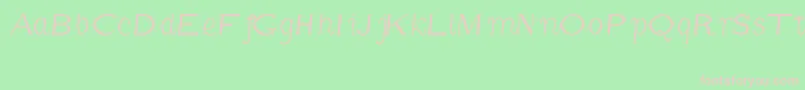 CmFunnyItalic Font – Pink Fonts on Green Background