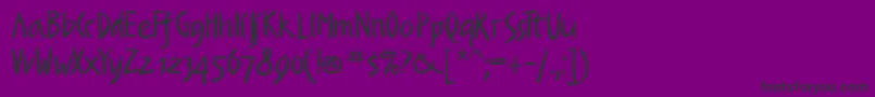 Шрифт Rightso – чёрные шрифты на фиолетовом фоне