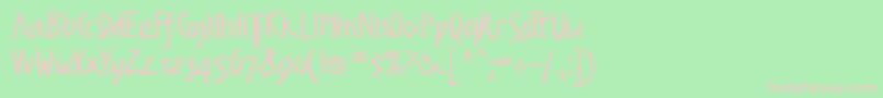 Rightso Font – Pink Fonts on Green Background