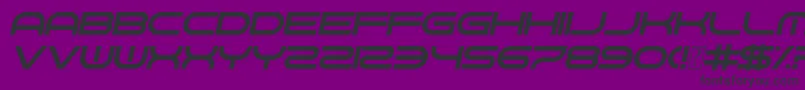 GnawHardItalic-Schriftart – Schwarze Schriften auf violettem Hintergrund