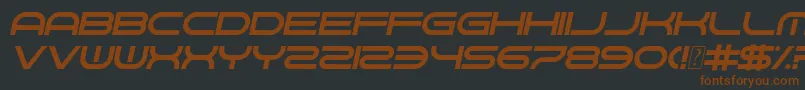 fuente GnawHardItalic – Fuentes Marrones Sobre Fondo Negro