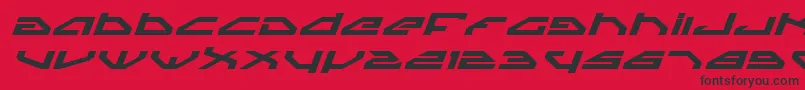 SpylordBoldExpandedItalic Font – Black Fonts on Red Background