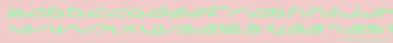 SpylordBoldExpandedItalic Font – Green Fonts on Pink Background