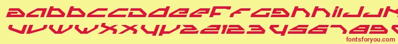 SpylordBoldExpandedItalic Font – Red Fonts on Yellow Background