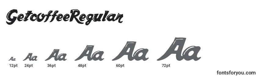 GetcoffeeRegular Font Sizes