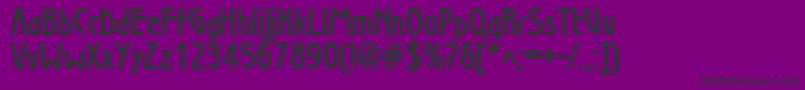 SecessioncBold Font – Black Fonts on Purple Background