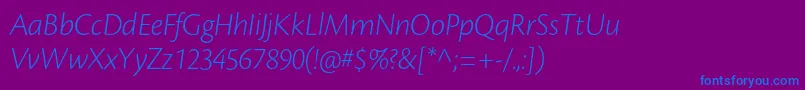 CronosproLtdispit Font – Blue Fonts on Purple Background