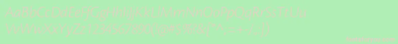 CronosproLtdispit Font – Pink Fonts on Green Background