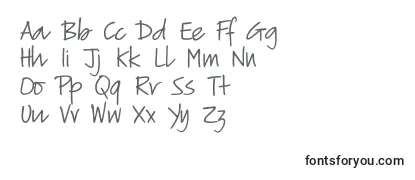 Schriftart Verticalscript