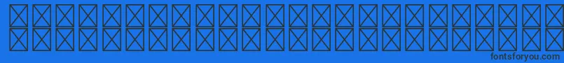 RyodispstdMedium Font – Black Fonts on Blue Background