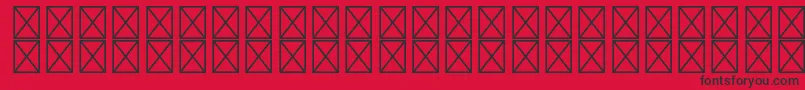 RyodispstdMedium Font – Black Fonts on Red Background