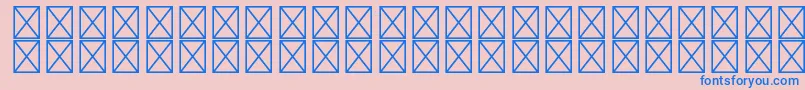 RyodispstdMedium Font – Blue Fonts on Pink Background