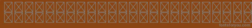 RyodispstdMedium Font – Gray Fonts on Brown Background