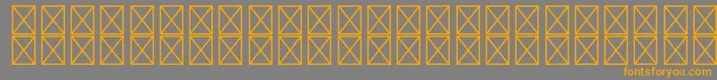 RyodispstdMedium Font – Orange Fonts on Gray Background