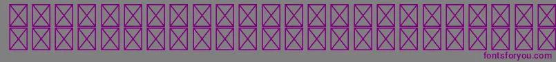フォントRyodispstdMedium – 紫色のフォント、灰色の背景