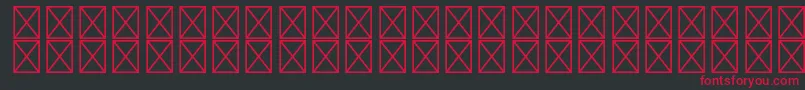 RyodispstdMedium Font – Red Fonts on Black Background