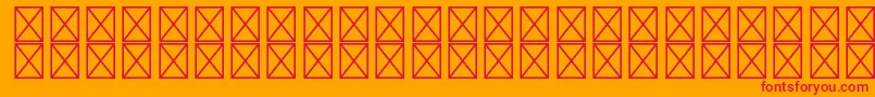 RyodispstdMedium Font – Red Fonts on Orange Background