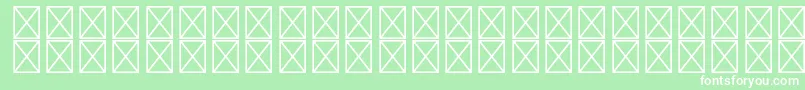フォントRyodispstdMedium – 緑の背景に白い文字