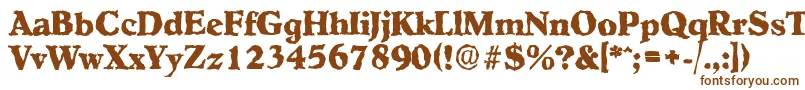 HobokenrandomXboldRegular Font – Brown Fonts