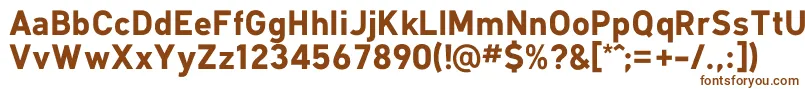 KlimaBold Font – Brown Fonts on White Background