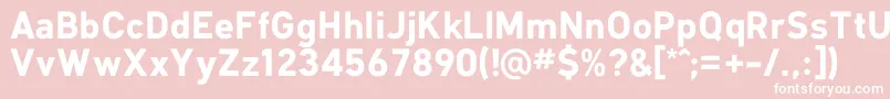 KlimaBold Font – White Fonts on Pink Background