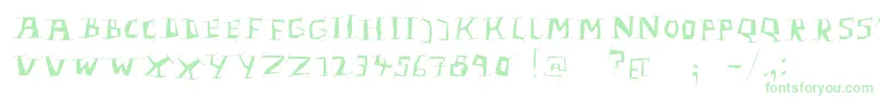 LinolphabetBold-Schriftart – Grüne Schriften