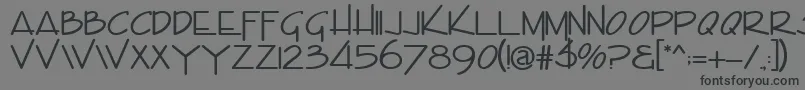 Envision Font – Black Fonts on Gray Background