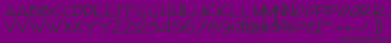 Envision Font – Black Fonts on Purple Background