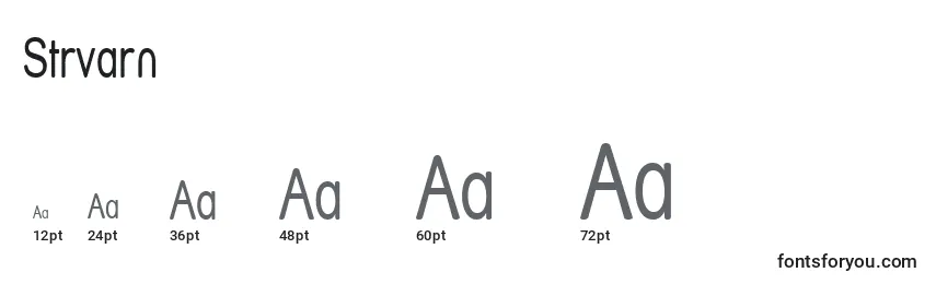 Strvarn Font Sizes
