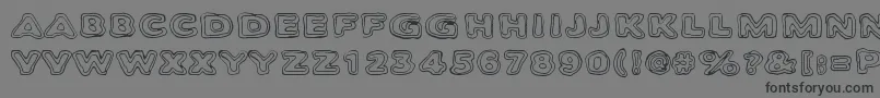 Bambiraptor Font – Black Fonts on Gray Background