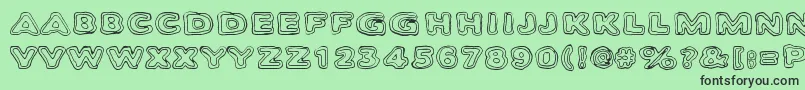 Bambiraptor Font – Black Fonts on Green Background