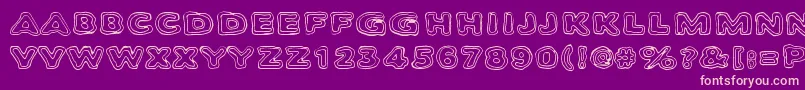 Bambiraptor Font – Pink Fonts on Purple Background