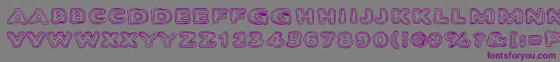 Bambiraptor Font – Purple Fonts on Gray Background