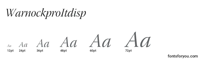 WarnockproItdisp Font Sizes