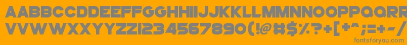 SuperstarX Font – Gray Fonts on Orange Background