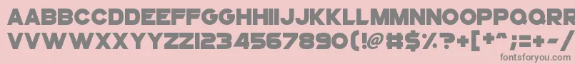 SuperstarX Font – Gray Fonts on Pink Background