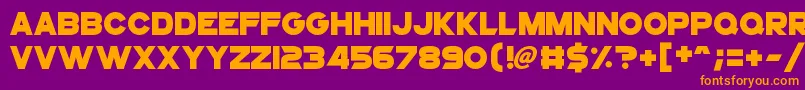 SuperstarX Font – Orange Fonts on Purple Background