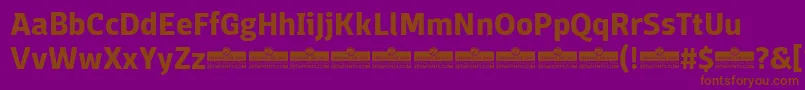 DomotikaBoldTrial Font – Brown Fonts on Purple Background