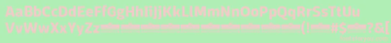 DomotikaBoldTrial Font – Pink Fonts on Green Background