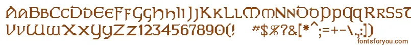 Шрифт Dublin – коричневые шрифты